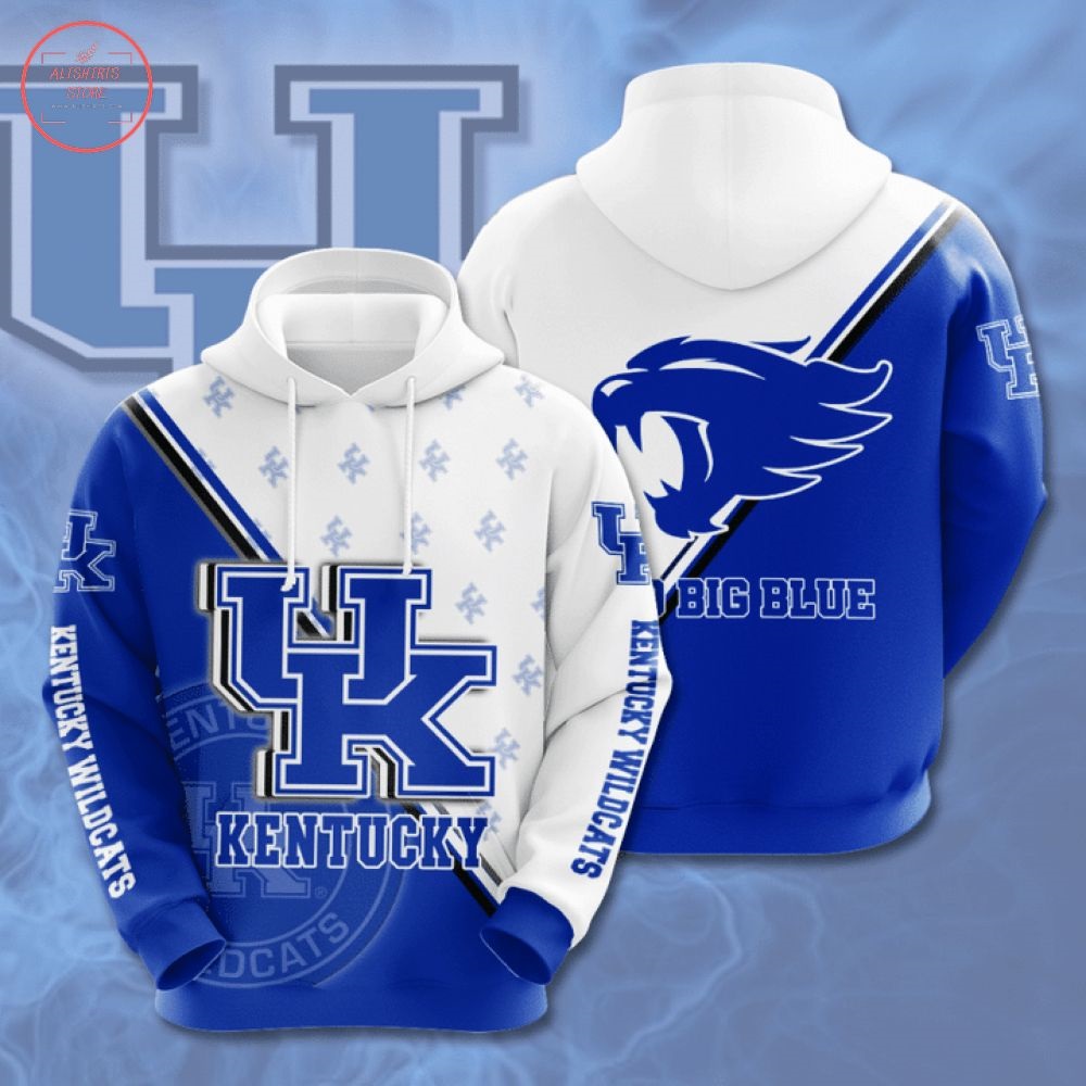 Kentucky Wildcats NCAA Go Big Blue 3d Hoodie