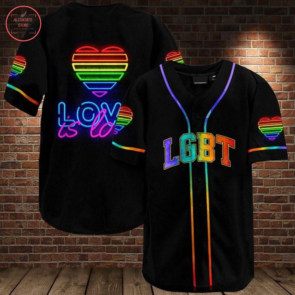 LGBT Love is Love Baseball Jersey