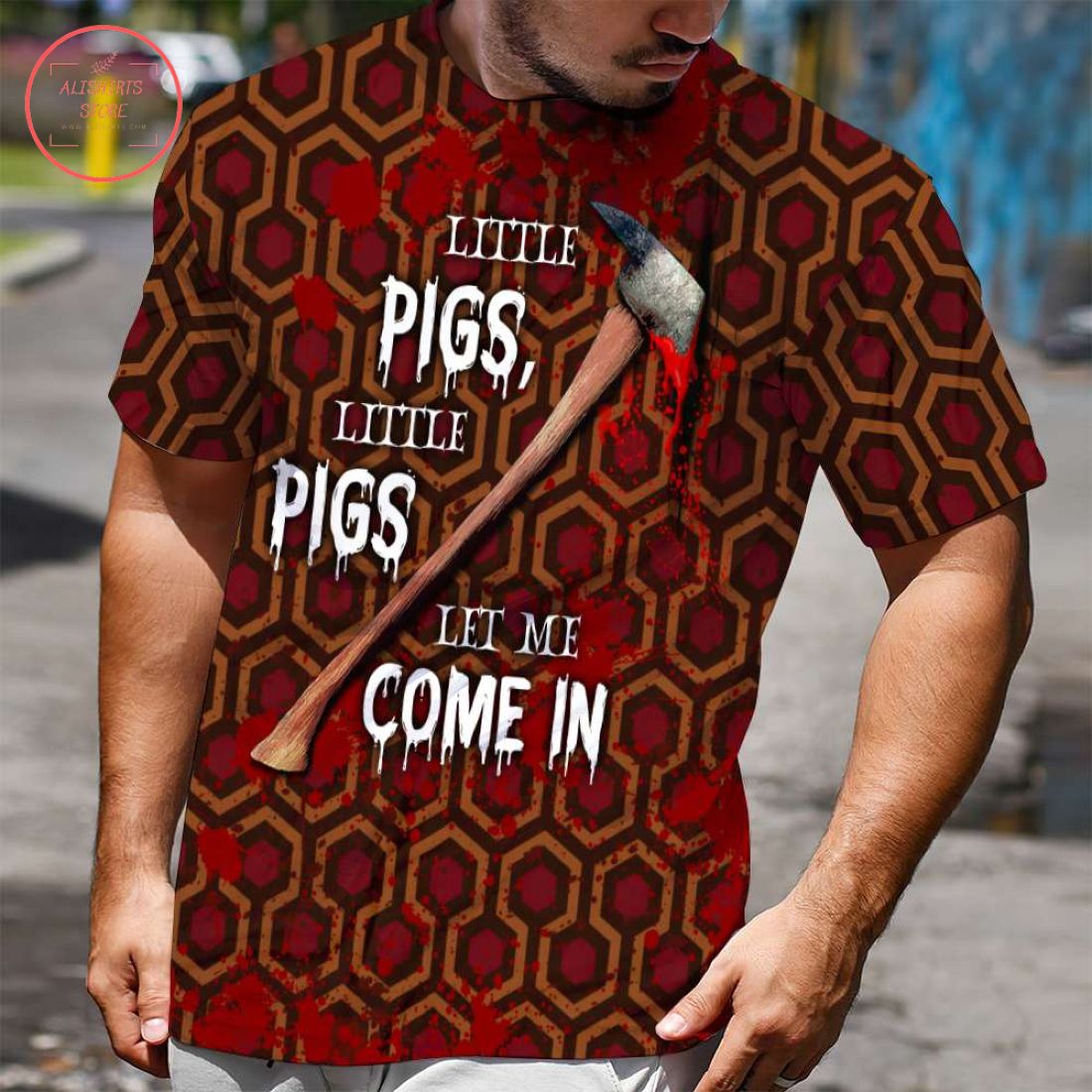 Let Me Come In Little Pigs Halloween Shirt