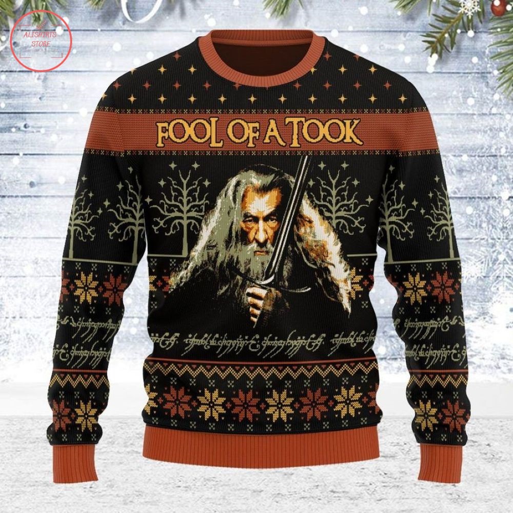 Lord Of The Rings Fool Of A Took Ugly Christmas Sweater