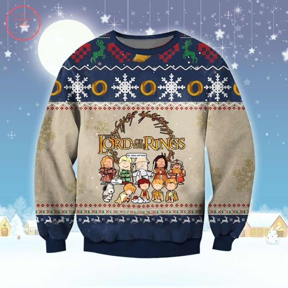 Lord Of The Rings Funny Characters Ugly Christmas Sweater