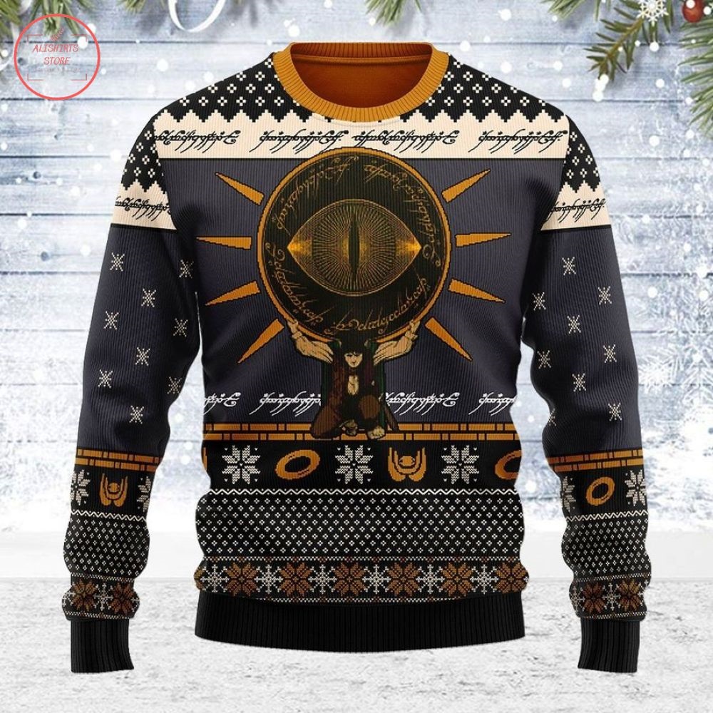 Lord Of The Rings Merry Christmas Ugly Sweater