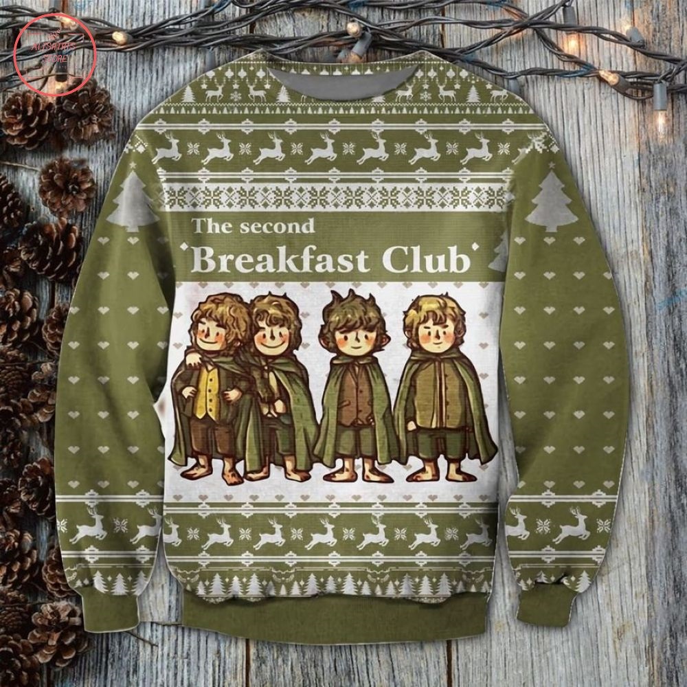 Lord Of The Rings Second Breakfast Ugly Christmas Sweater