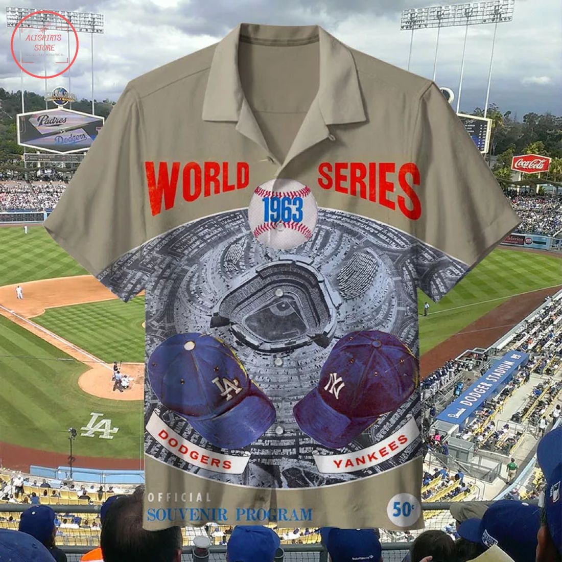 MLB 1963 Los Angeles Dodgers Retro Hawaiian Shirt