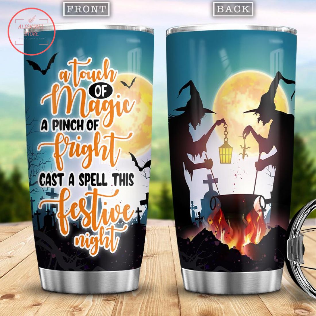 Magic Pinch Of Fright Spell Festive Night Halloween Tumbler