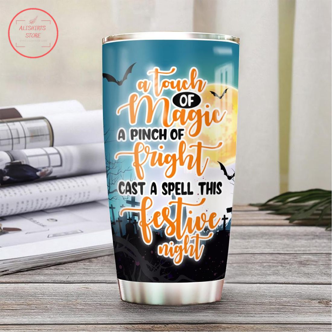 Magic Pinch Of Fright Spell Festive Night Halloween Tumbler