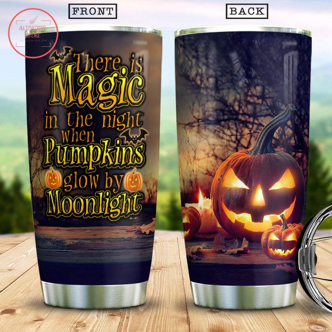 Magic Pumpkins Moonlight Halloween Tumbler