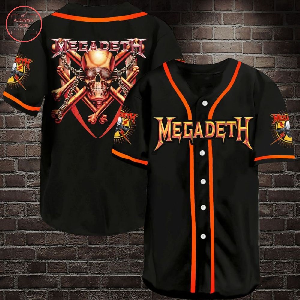 Megadeth Band Baseball Jersey