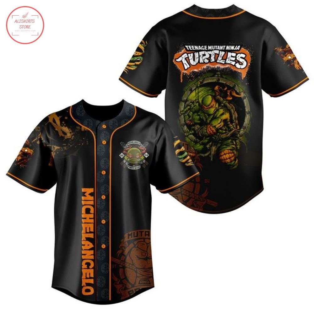 Michelangelo Teenage Mutant Ninja Turtles Baseball Jersey