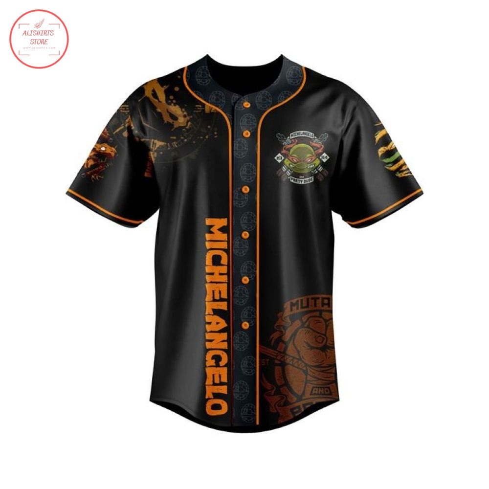 Michelangelo Teenage Mutant Ninja Turtles Baseball Jersey