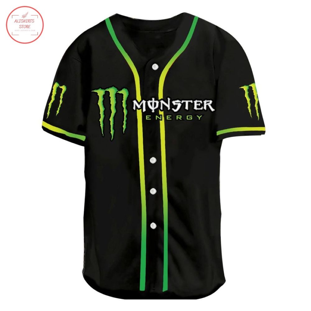 Monster Energy Drink Baseball Jersey