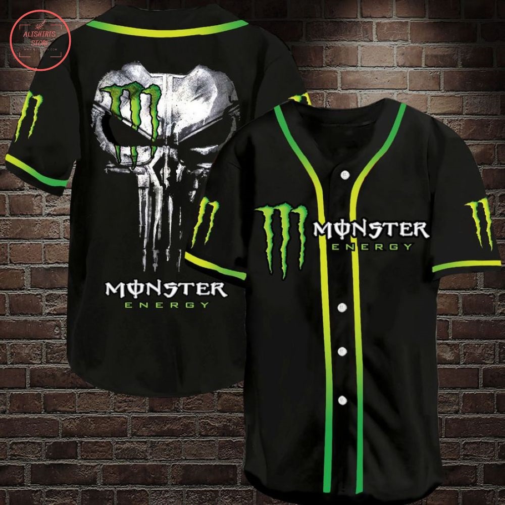 Monster Energy Drink Baseball Jersey