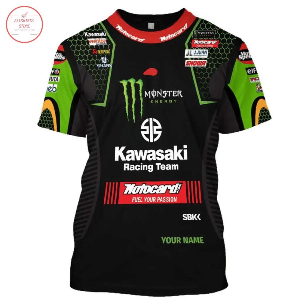 Monster Energy Kawasaki Racing Team T-Shirt and Hoodie