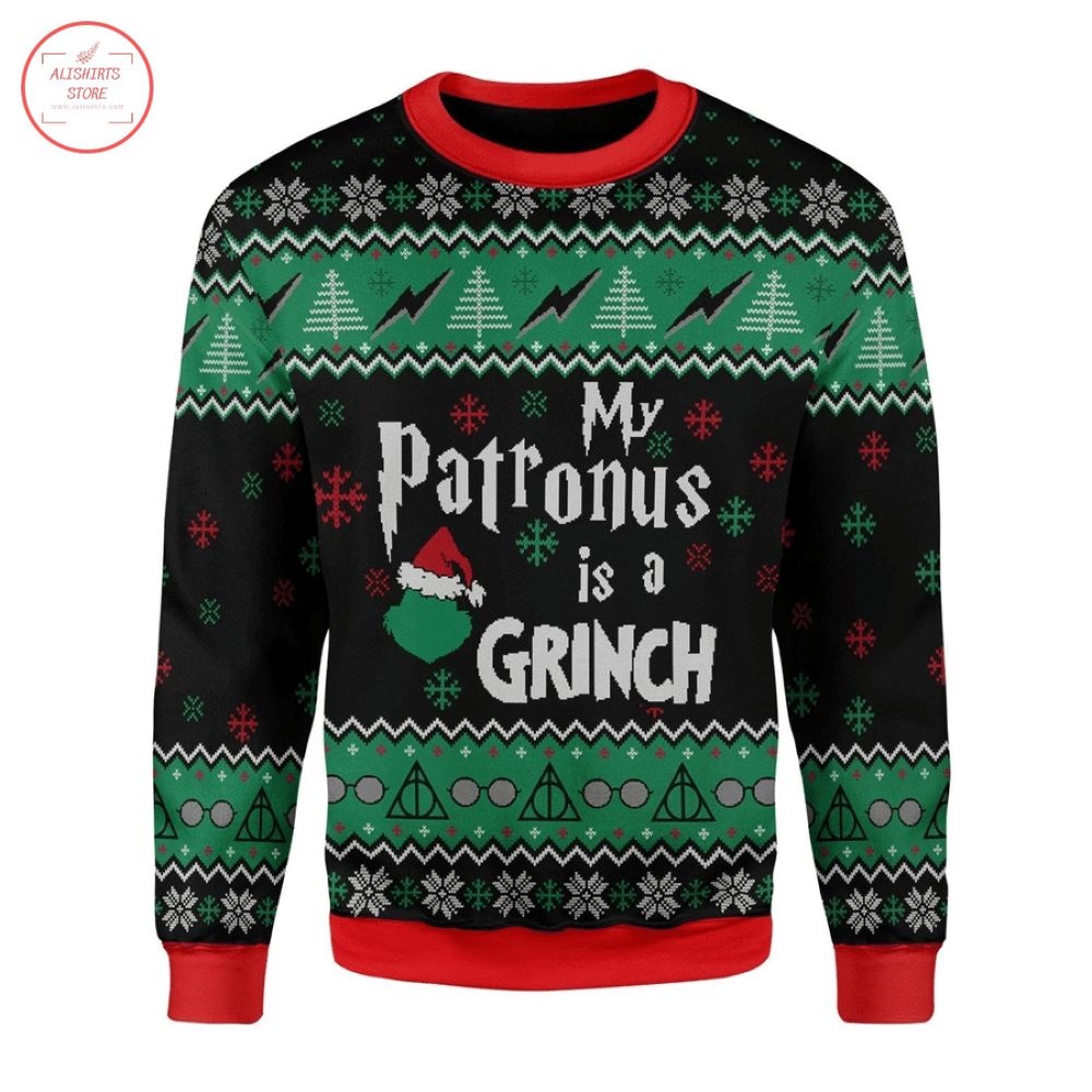 My Patronus Is Grinch Ugly Christmas Sweater