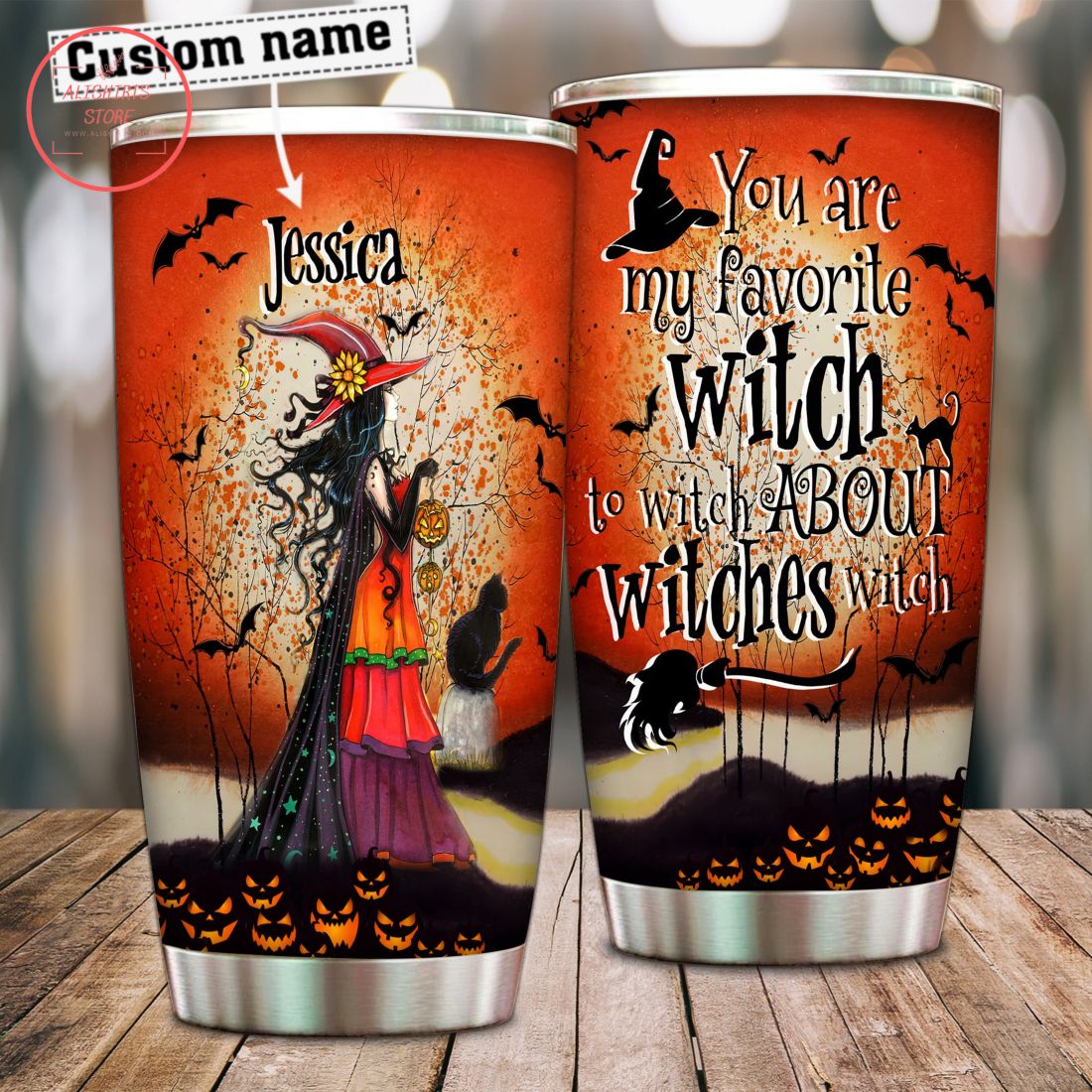 My favorite witch to witch Personalized Halloween Tumbler