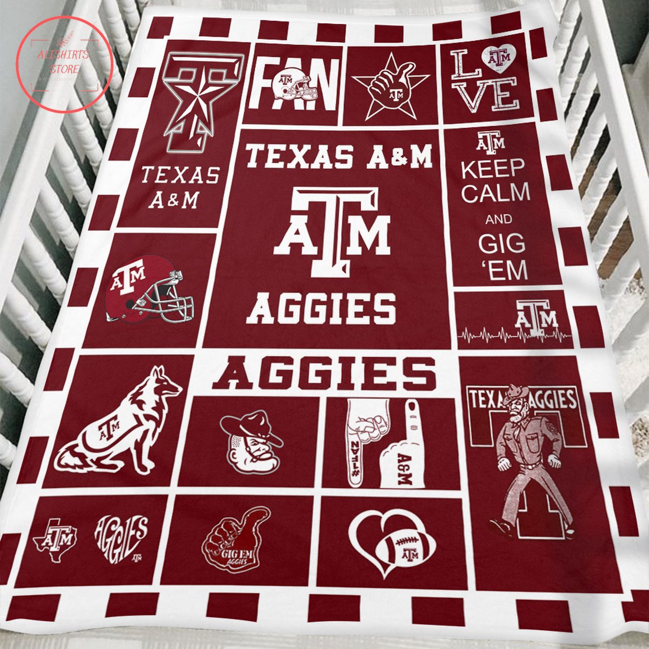 NCAA 7 Texas AM Aggies Bedding Set