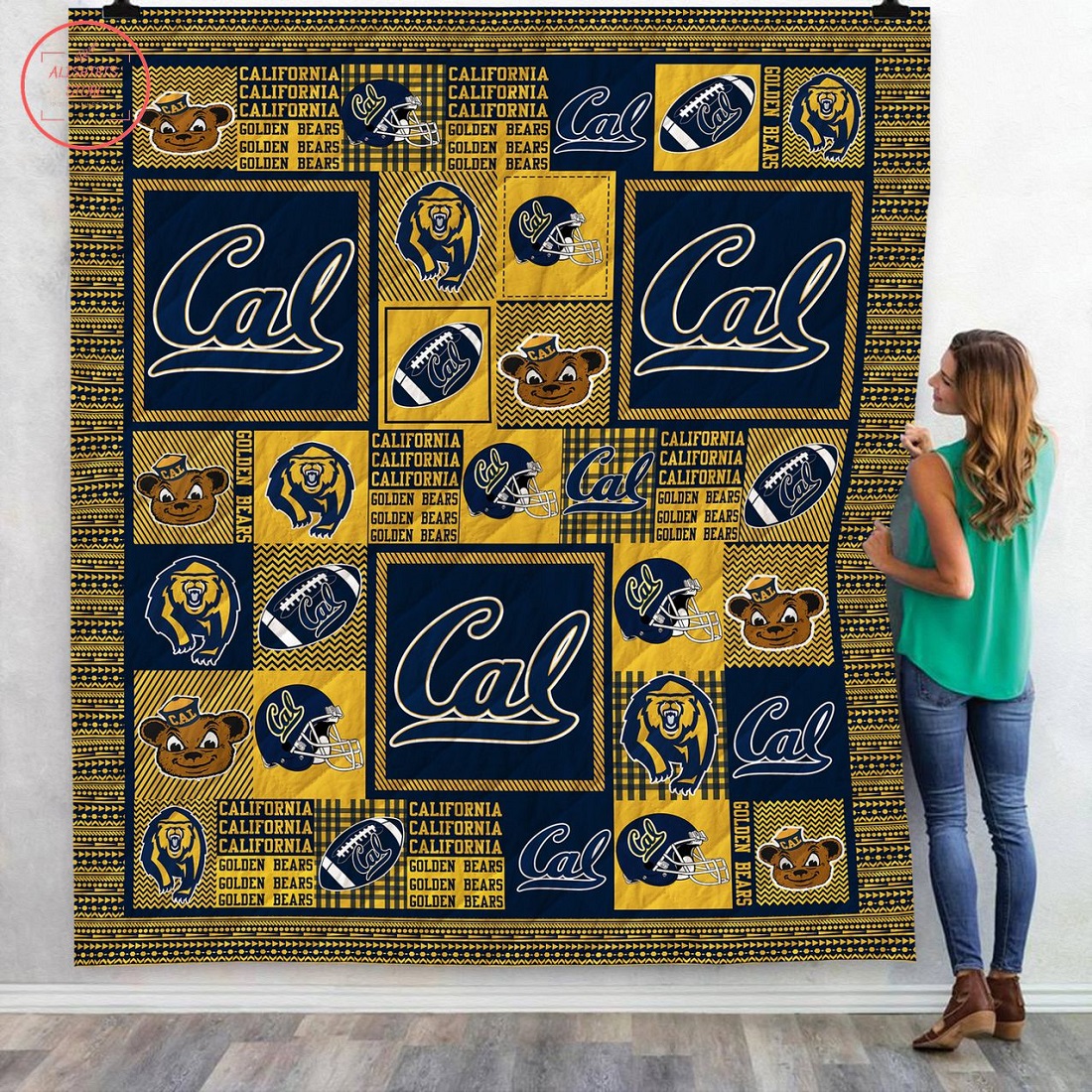 NCAA California Golden Bears Quilt Blanket