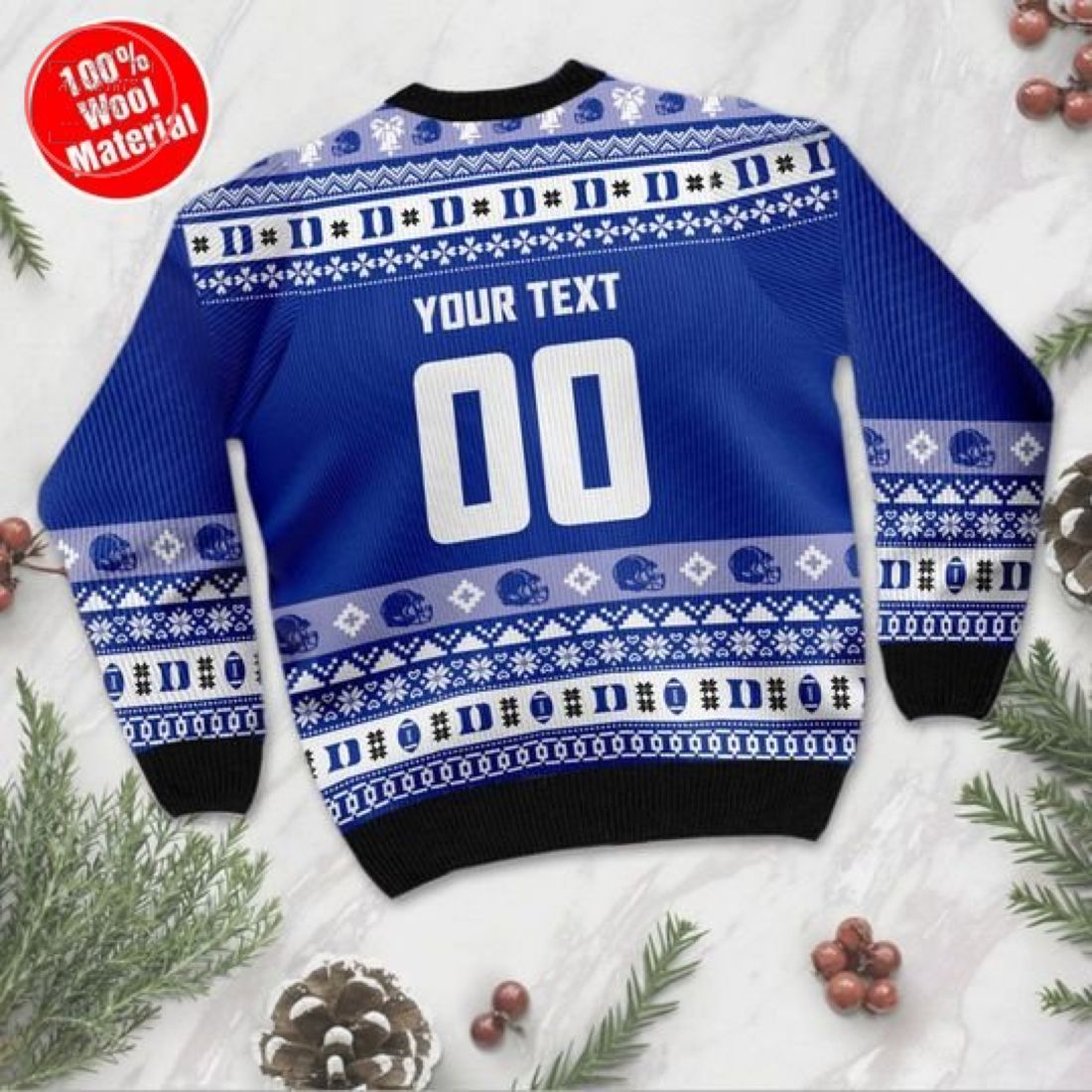 NCAA Duke Blue Devils Custom Ugly Christmas Sweater