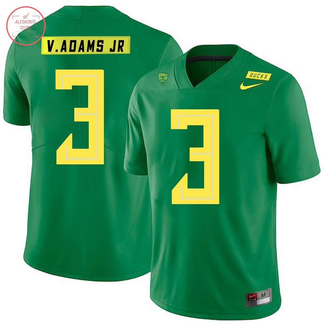 NCAA Oregon Ducks 3 Vernon Adams Jr College Football Jersey Green