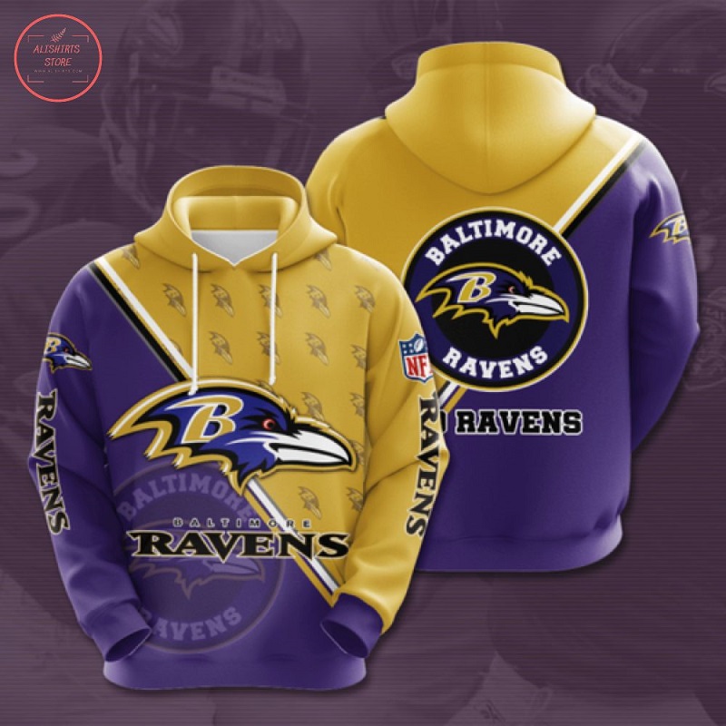 NFL Baltimore Ravens Hoodie 3D