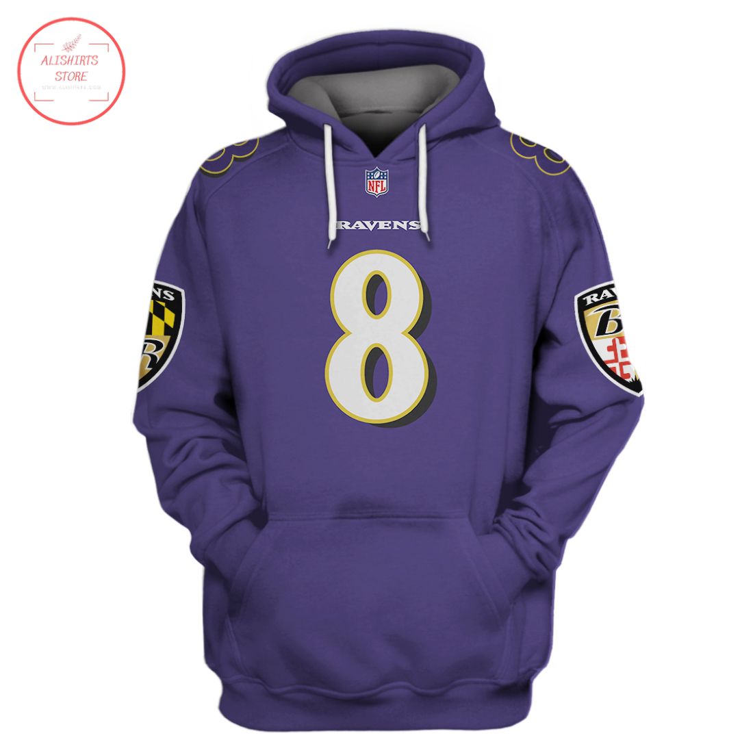 NFL Baltimore Ravens Jackson Purple Shirt and Hoodie