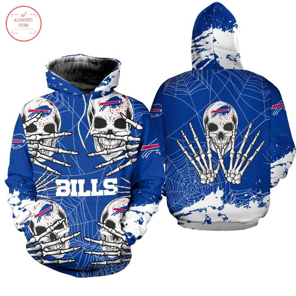 NFL Buffalo Bills Skull Halloween Hoodie
