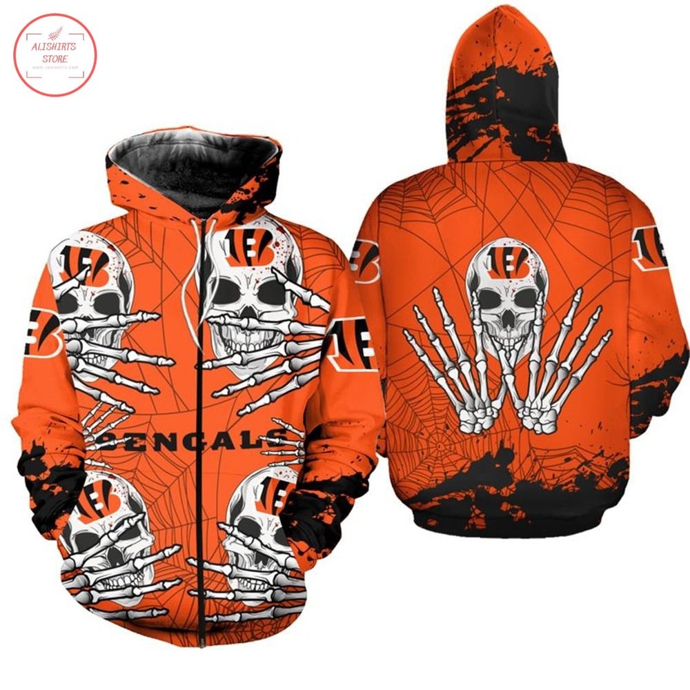 NFL Chicago Bears Skull Halloween Hoodie