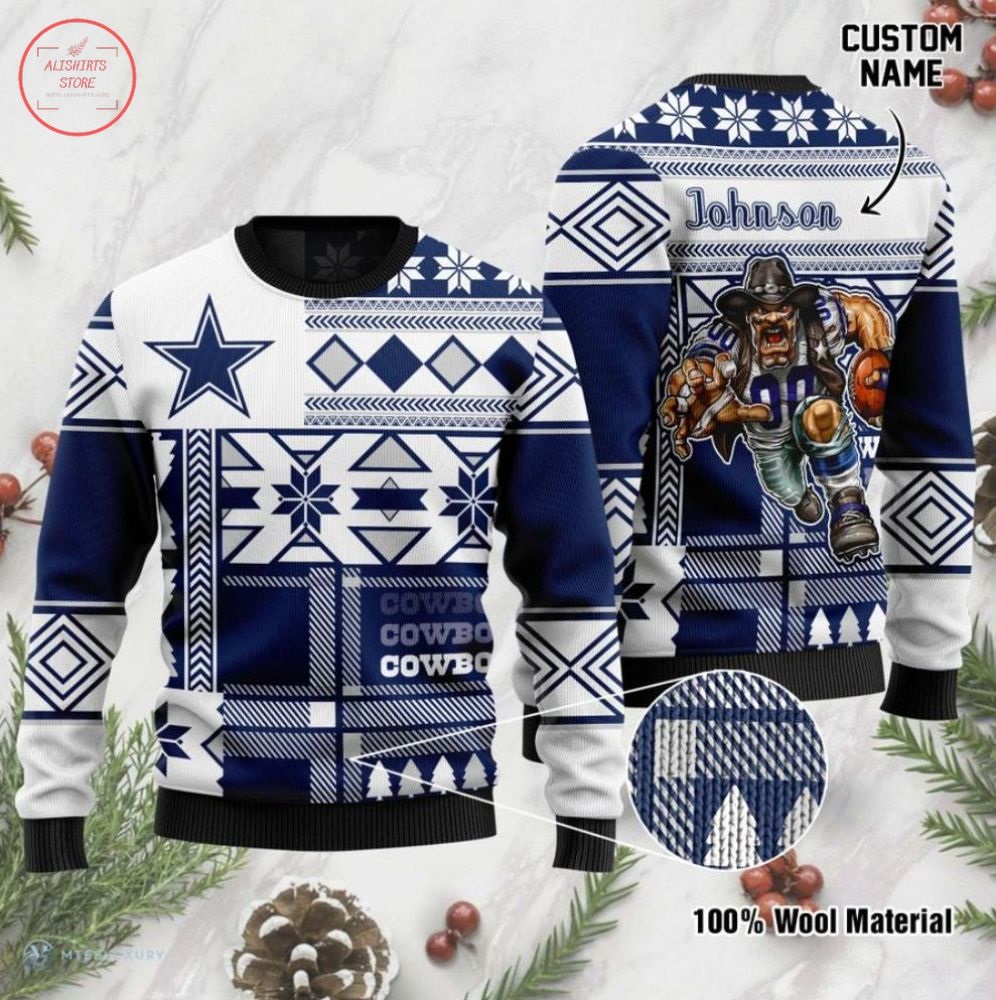 NFL Cowboys Dallas Personalized Ugly Christmas Sweater