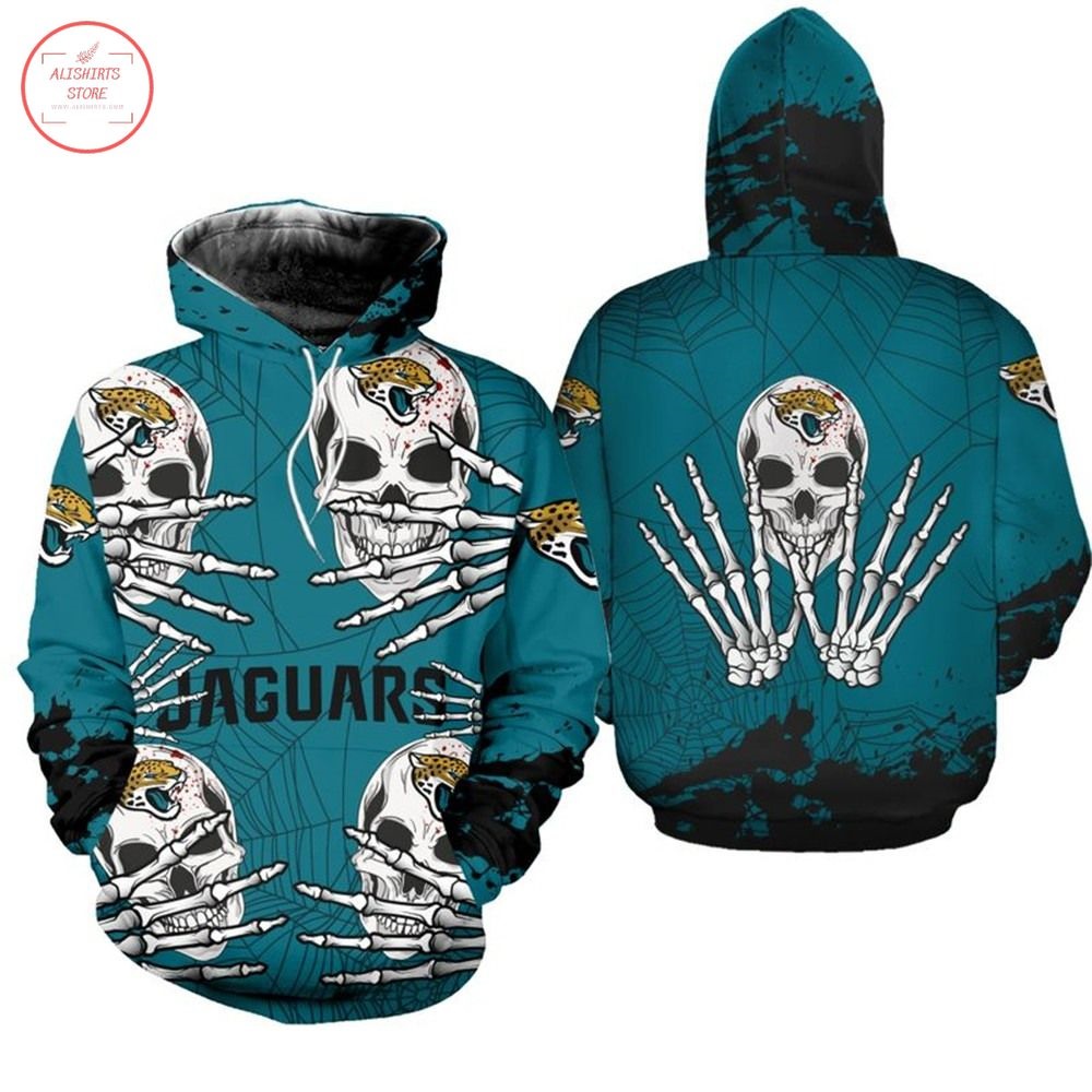 NFL Jacksonville Jaguars Skull Halloween Hoodie