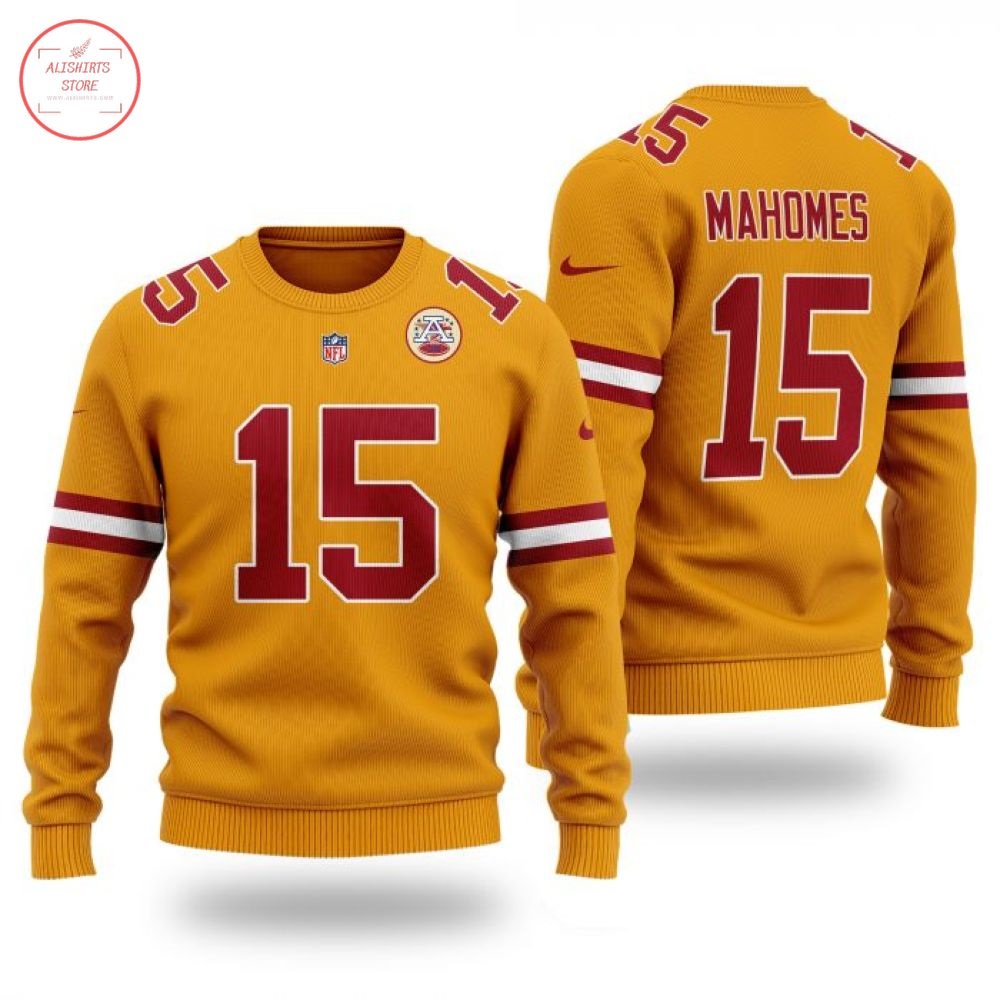 NFL Kansas City Chiefs 15 Mahomes Sweater