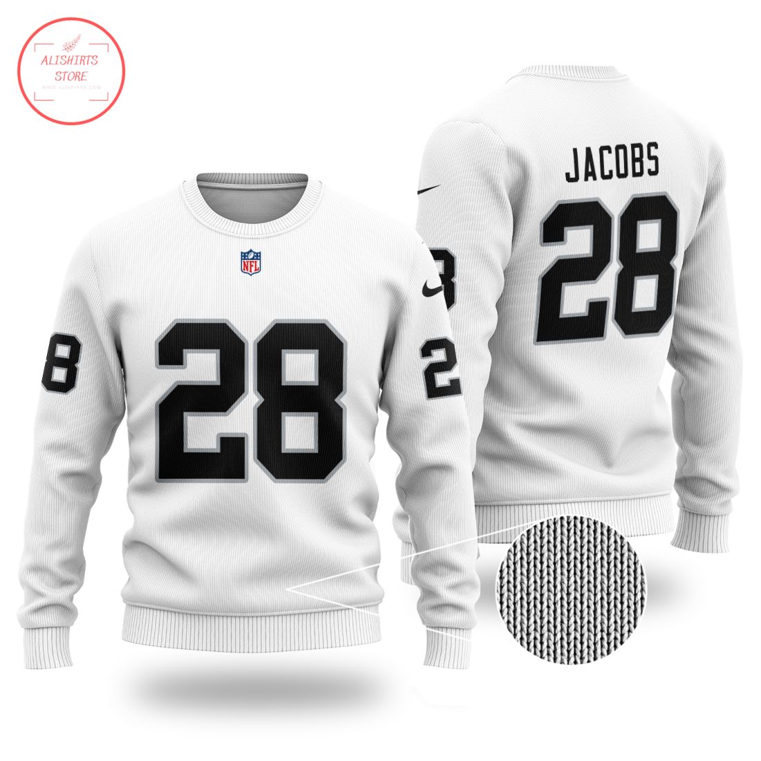 NFL Las Vegas Raiders Personalized Sweater