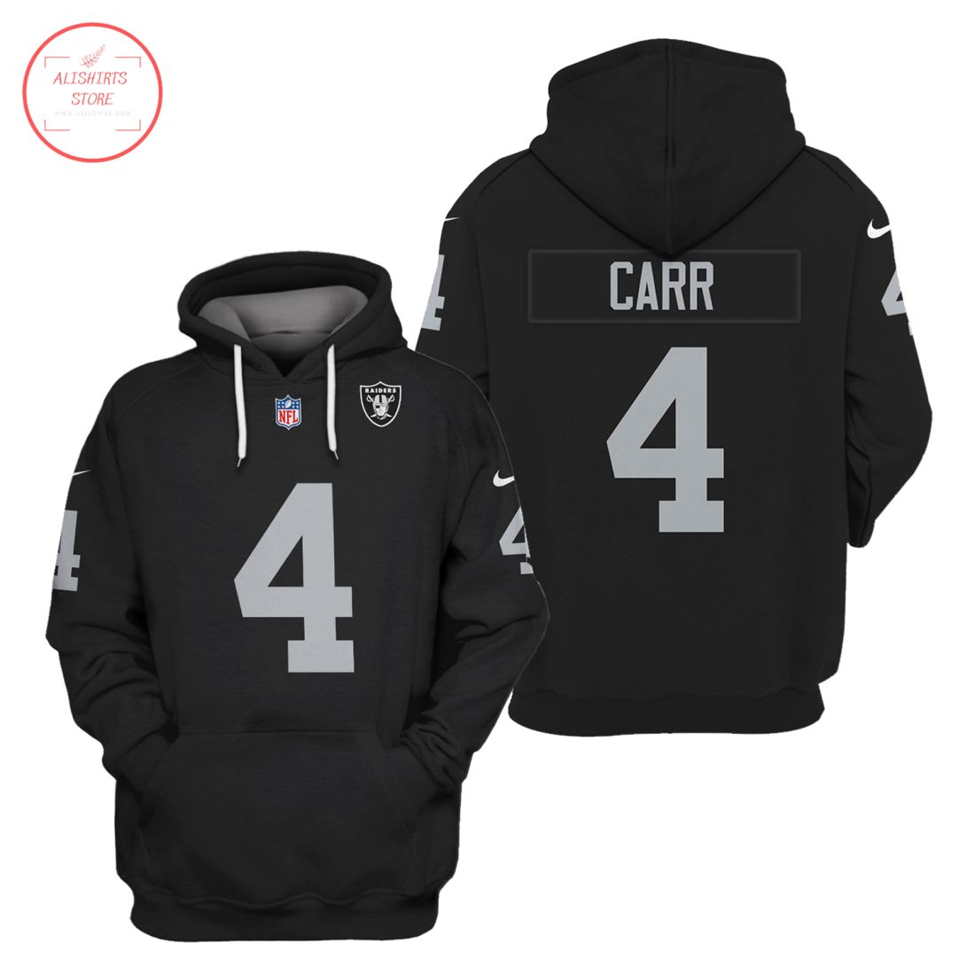 NFL Oakland Raiders Carr Shirt and Hoodie