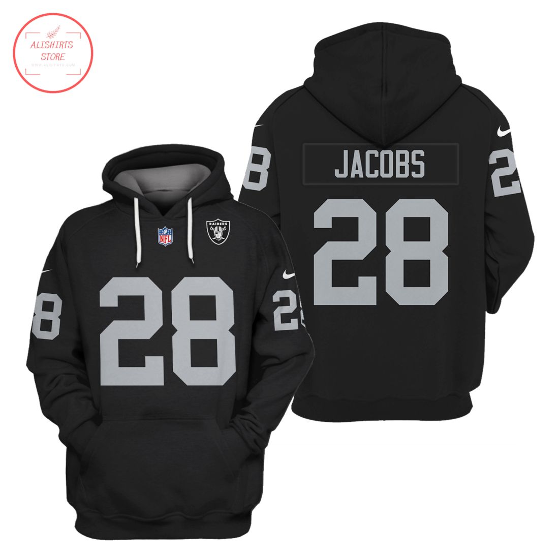 NFL Oakland Raiders Jacobs Shirt and Hoodie