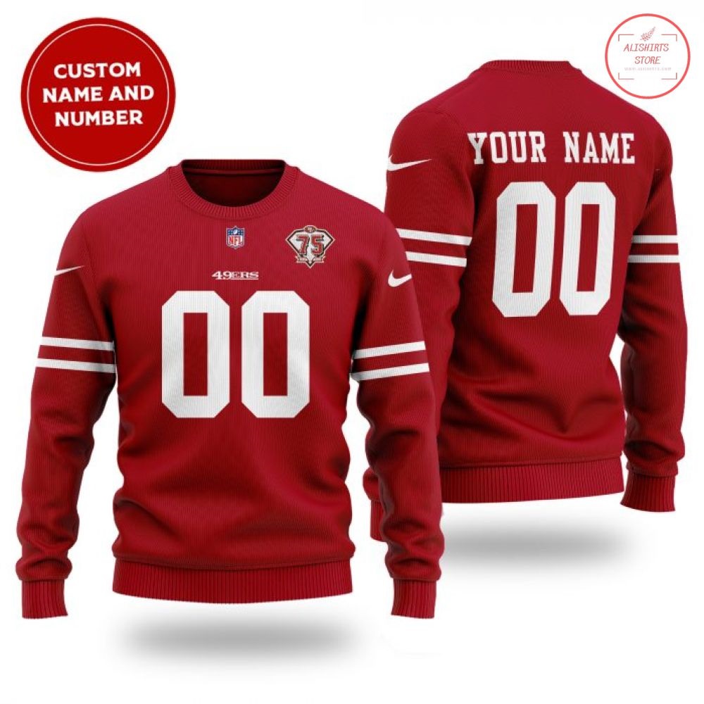 NFL San Francisco 49ers Personalized Sweater