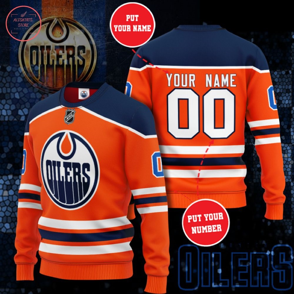 NHL Edmonton Oilers Personalized Sweater