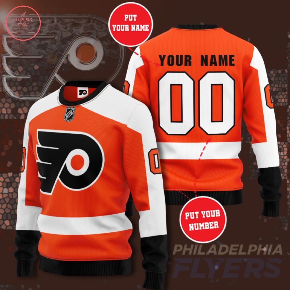 NHL Philadelphia Flyers Personalized Sweater