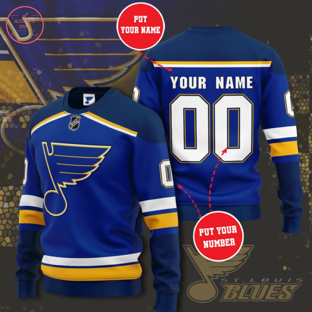 NHL St. Louis Blues Personalized Sweater
