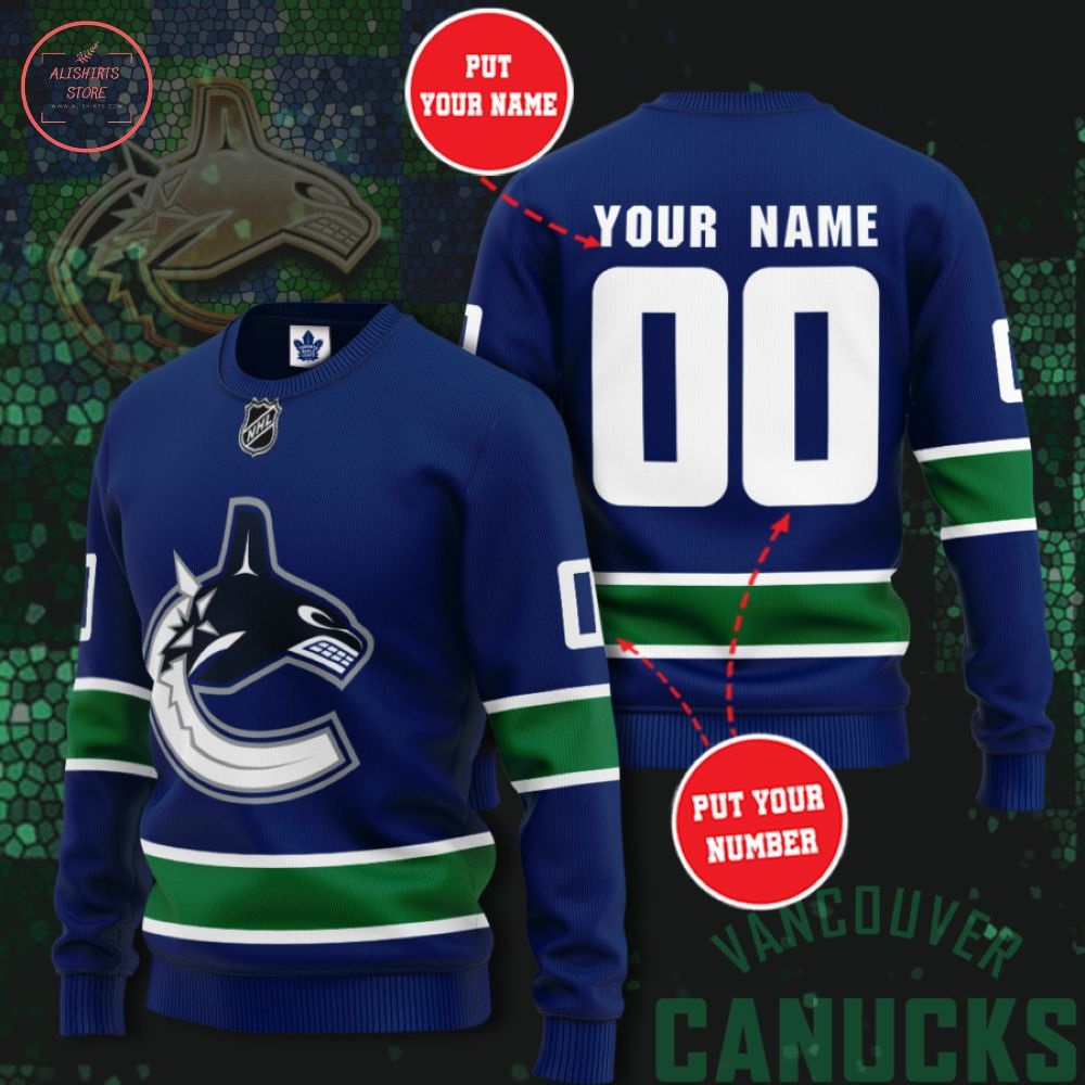 NHL Vancouver Canucks Personalized Sweater