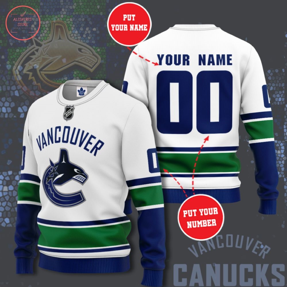 NHL Vancouver Canucks Personalized Sweater