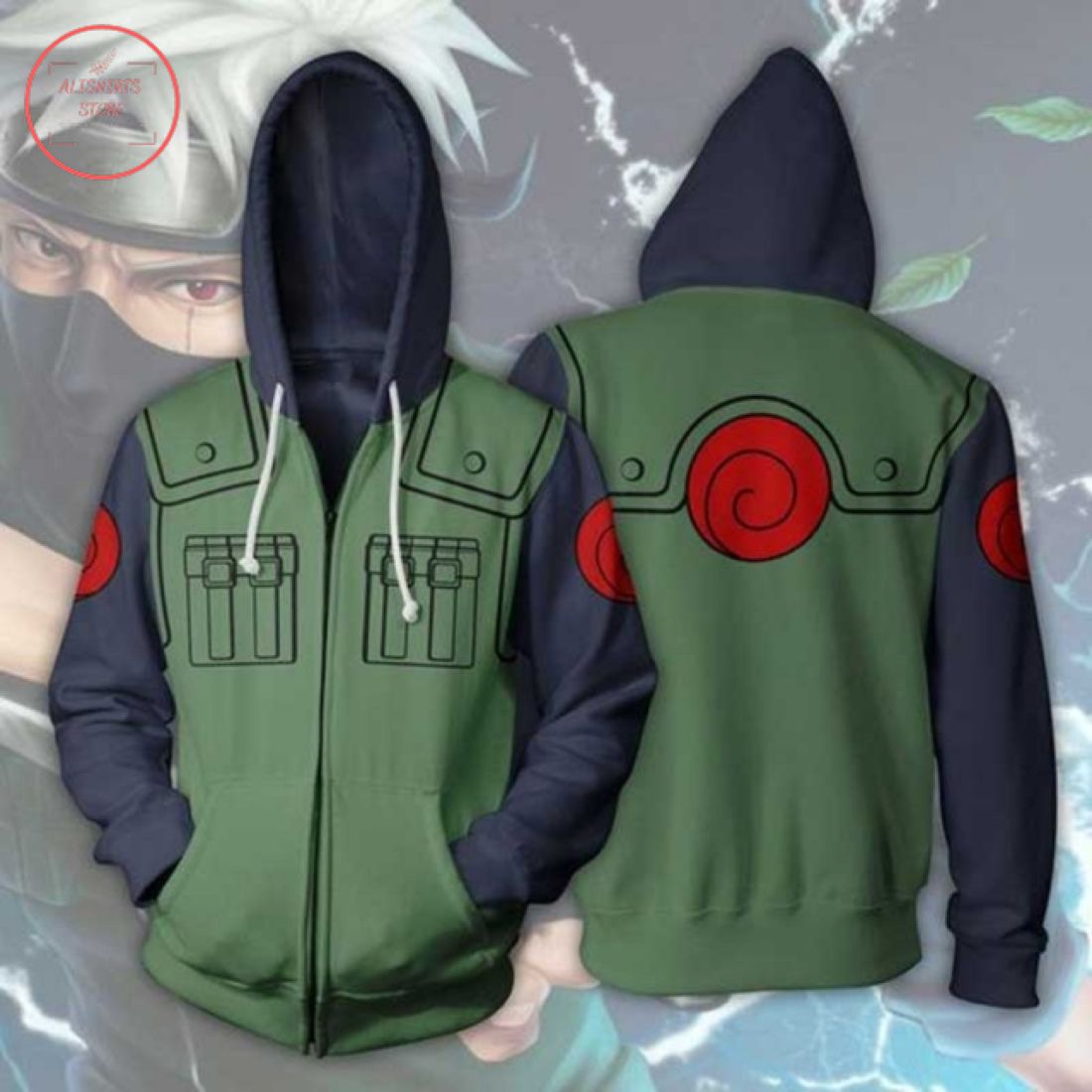 Naruto Kakashi Hoodie 3D