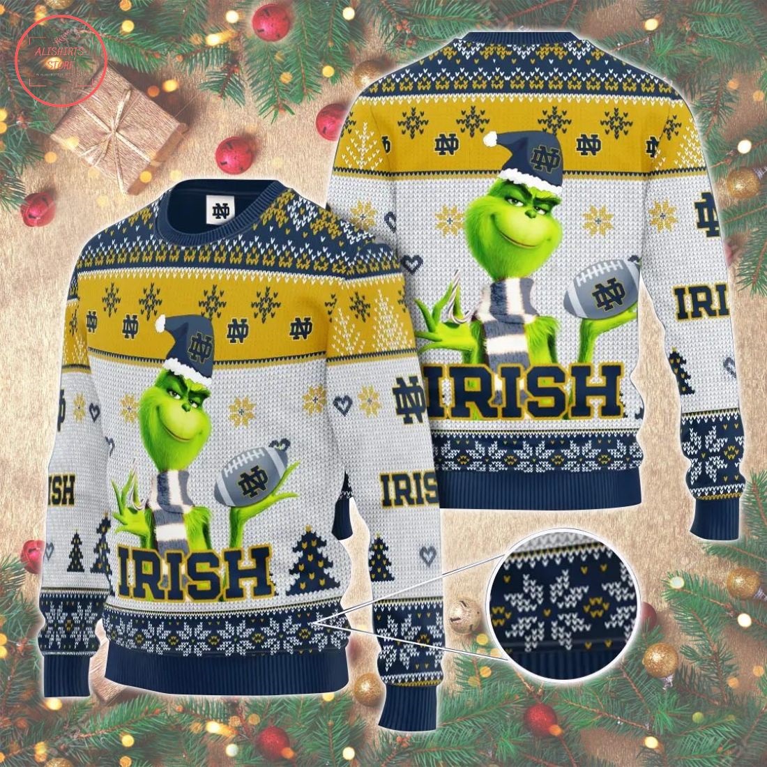 Ncaaf Notre Dame Fighting Irish Christmas Sweater