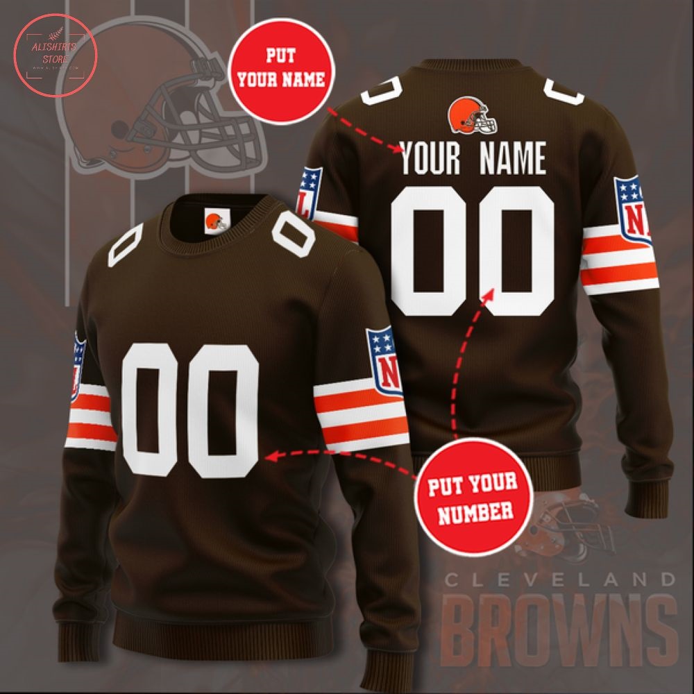 Nfl Cleveland Browns Personalized Sweater