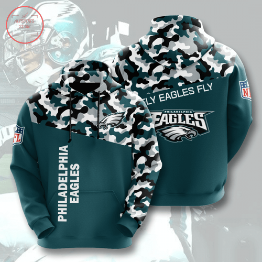 Nfl Philadelphia Eagles Personalized Hoodie 3D