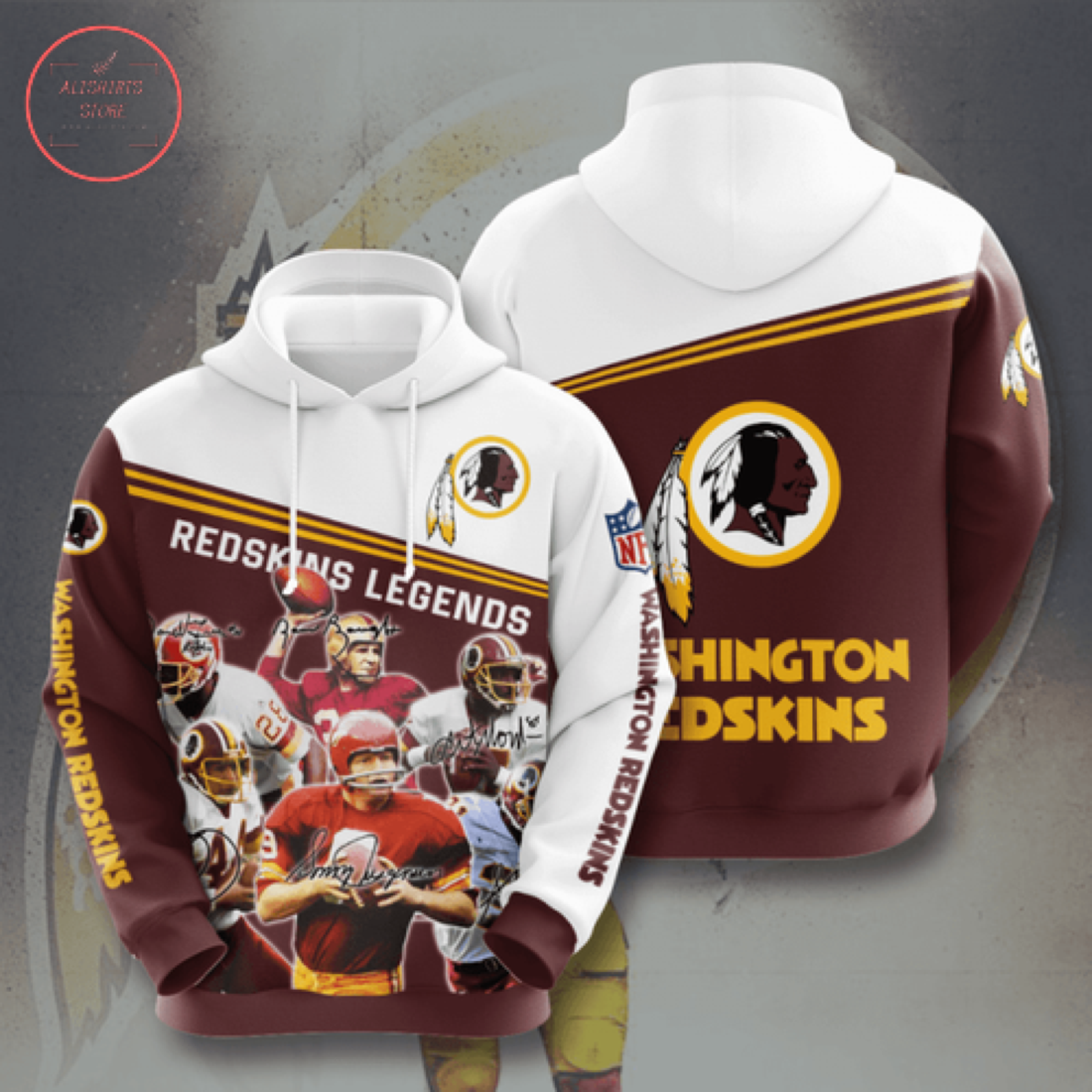 Nfl Washington Redskins Personalized Hoodie 3D