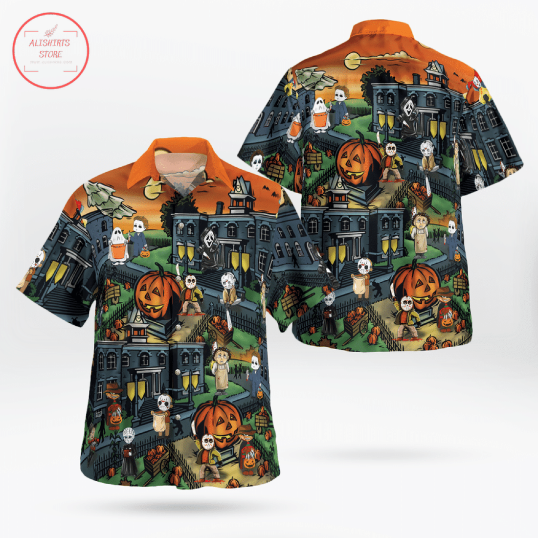 Nightmare Halloween Town Hawaiian Shirt