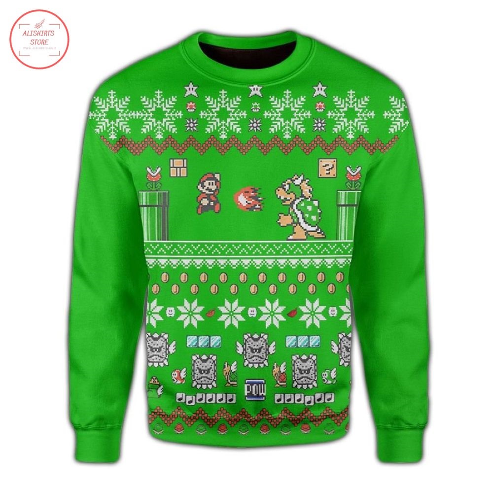 Nintendo Super Mario Ugly Christmas Sweater