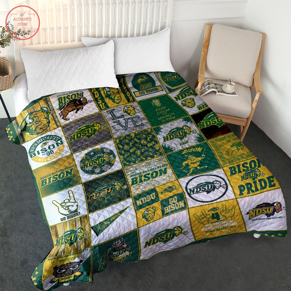 North Dakota State University Quilt Blanket