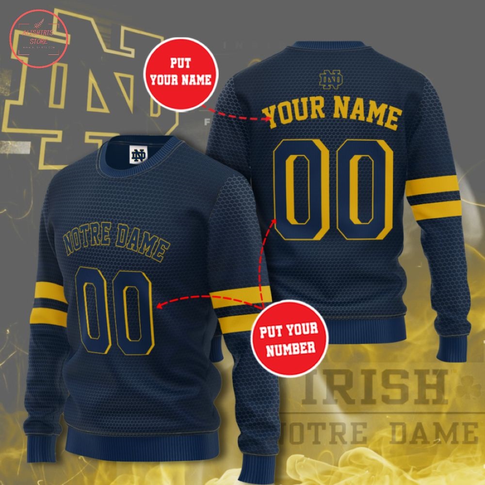 Notre Dame Fighting Irish Personalized Sweater