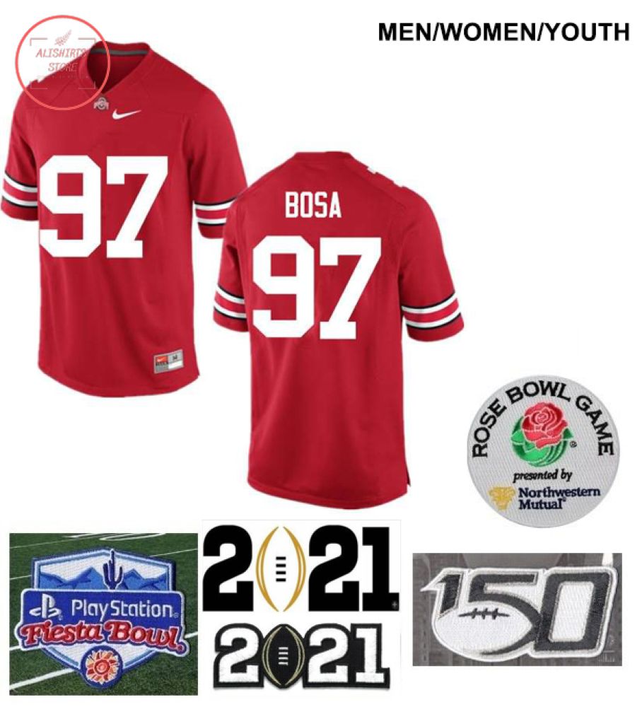 Ohio State Buckeyes #97 Joey Bosa Red