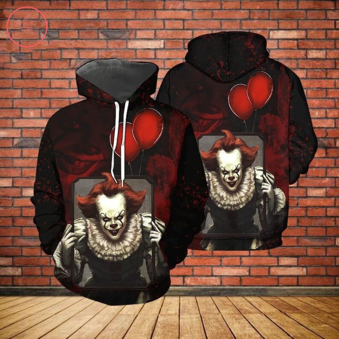 Pennywise Horror Movie Halloween 3D Hoodie